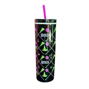 Target WICKED Tumbler Black Green and Pink Logo